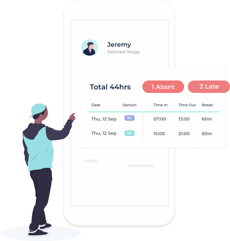 , Smart Timesheets Mobile View