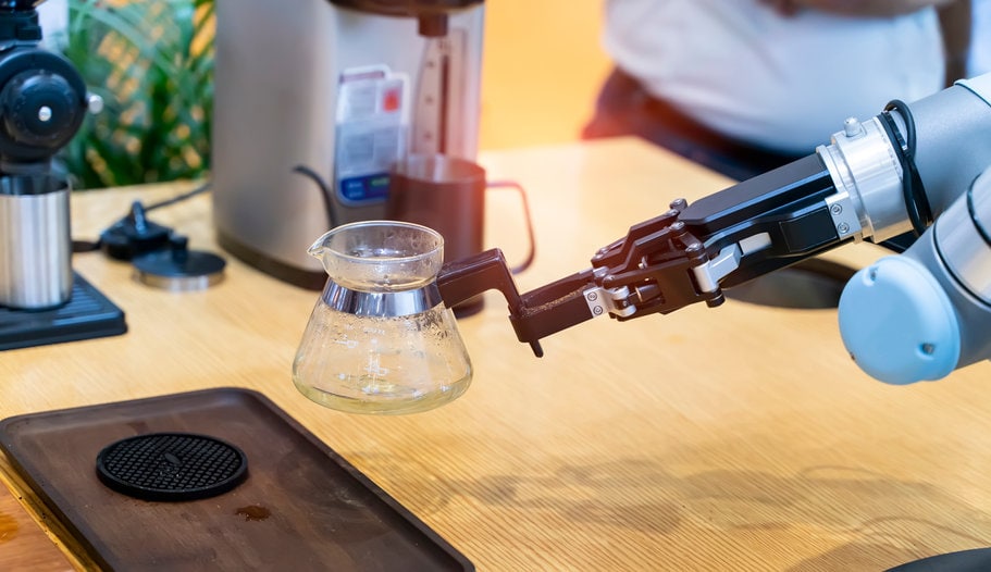 robot preparing food and drinks