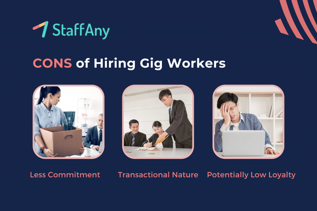 cons of hiring gig workers