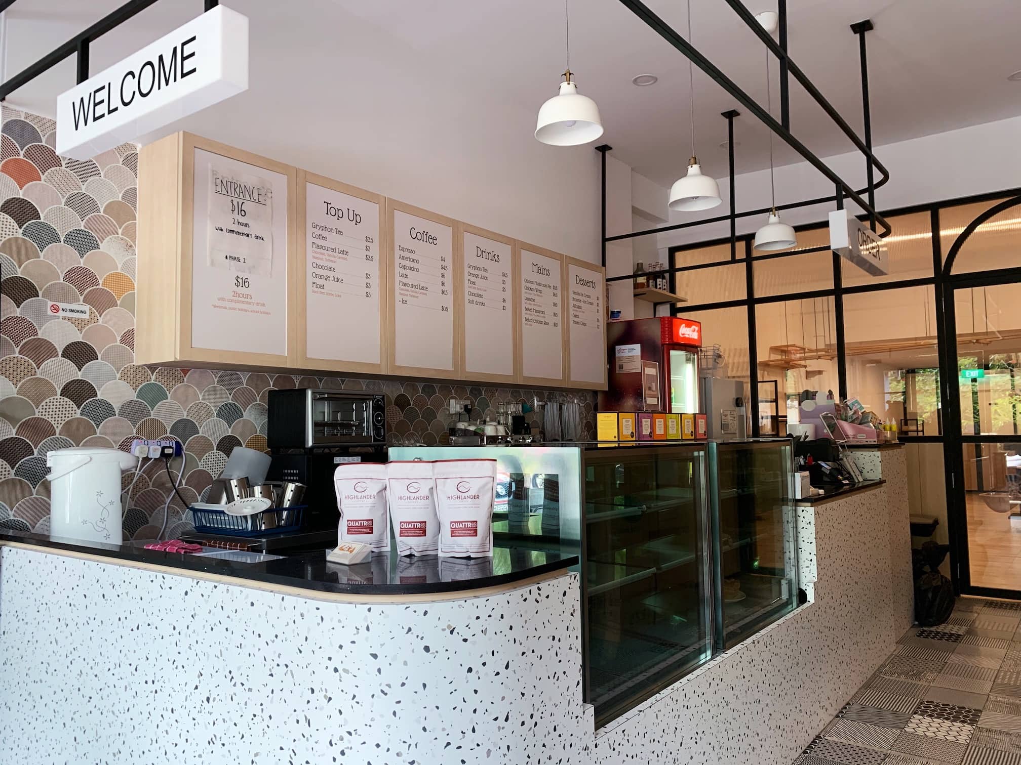 Cat cafe rail shop mall