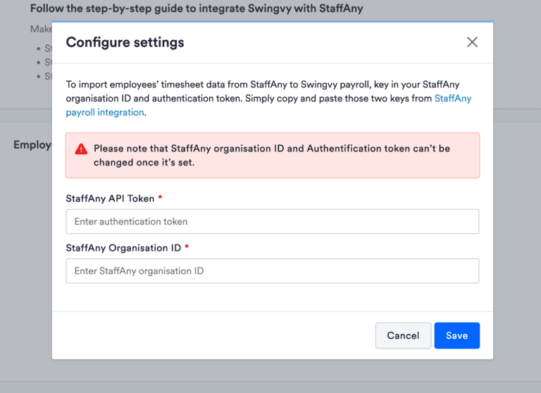 , Swingvy and StaffAny Integration &#8211; StaffAny