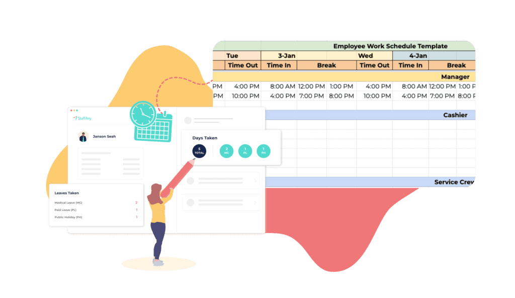 employee scheduling template - staffany vs google sheets