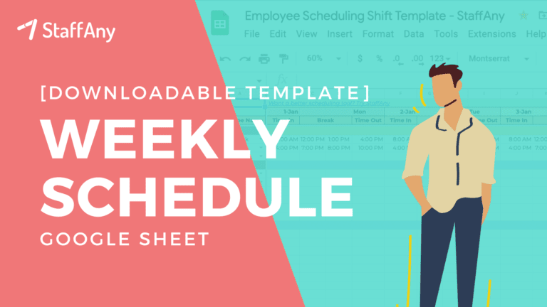 weekly schedule google sheets template header