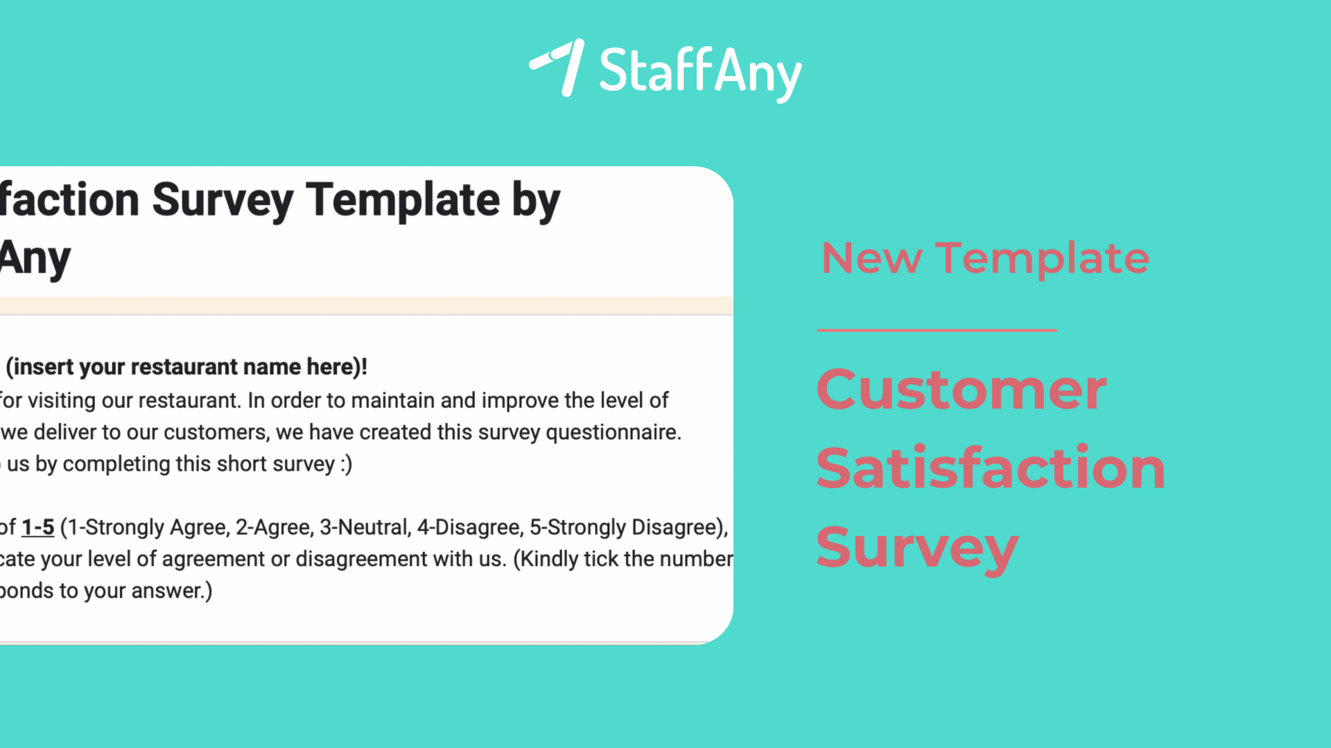 , Customer Satisfaction Survey Template