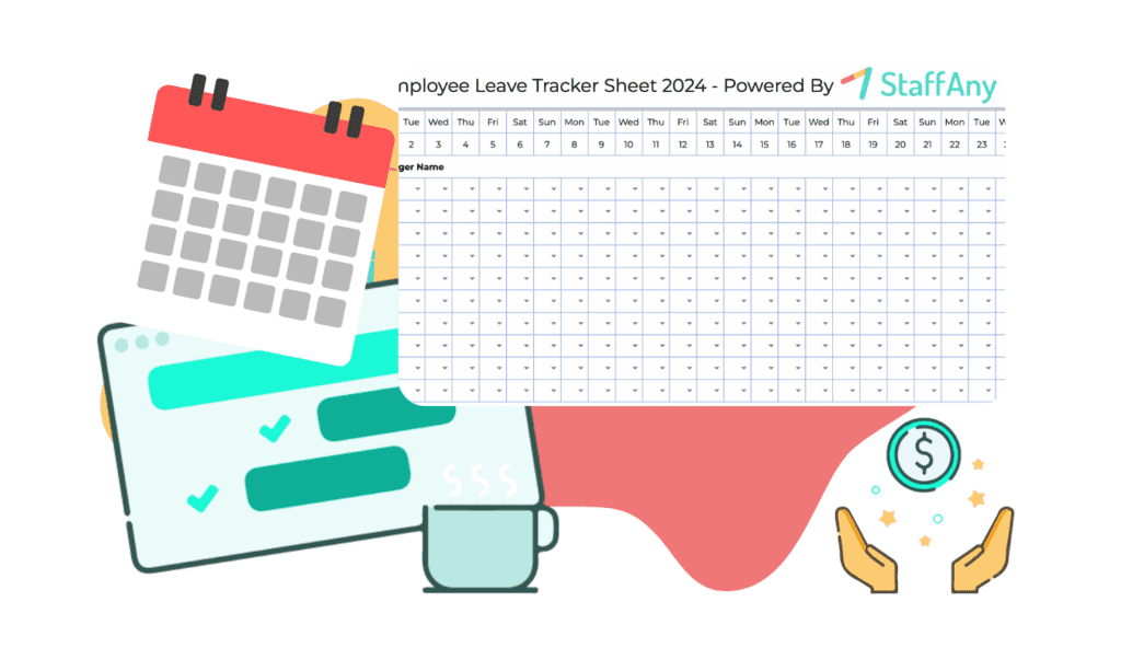 , <strong>Employee Leave Tracker Sheet Template</strong>