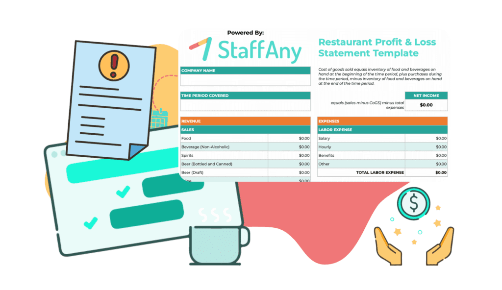 , <strong>Restaurant Profit & Loss Statement Template</strong>