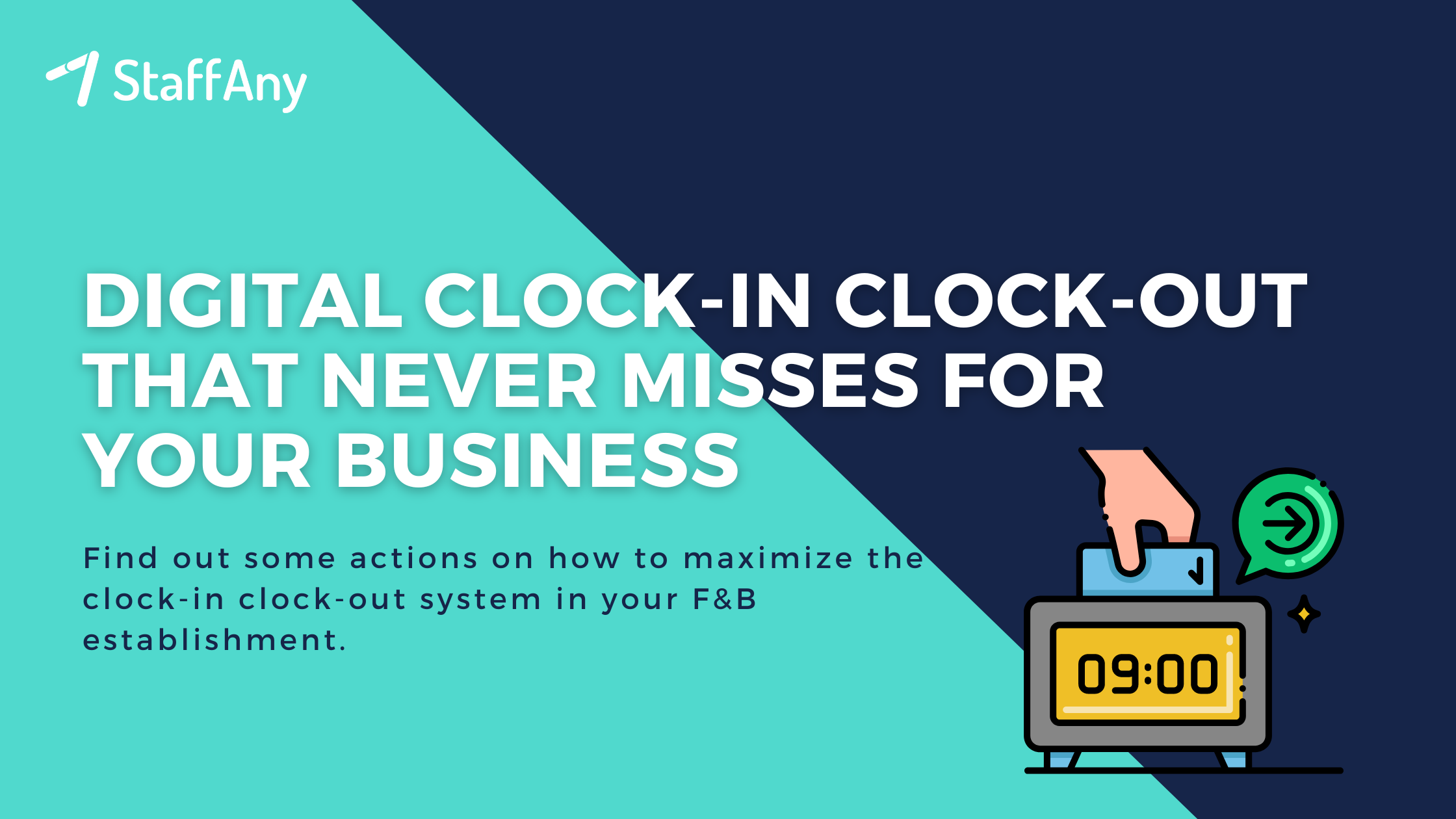 Digital Clock In Clock Out That Never Misses for Your Business StaffAny