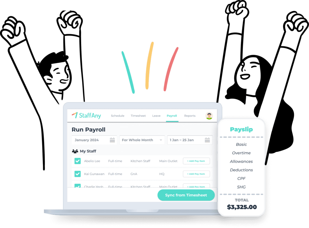 Payroll natively built on scheduling and timesheets