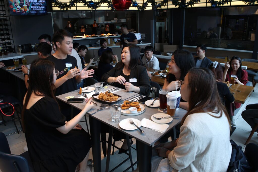 StaffAny HR Happy Hour 2026 May 2026 - Crowd attending the event at Picotin Shenton Way.